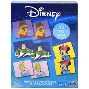 Disney Memory Matching Game Set - Bundle with Disney Matching Card Game for Kids Featuring Minnie, Cinderella, Pooh, and More