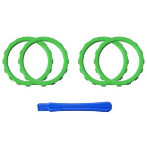 eXtremeRate Replacement Accent Rings for Xbox Elite Series 2 Core | for Elite Series 2 | for Xbox One Elite | for eXtremeRate ASR Version Shell for Xbox Series X/S Controller - Green