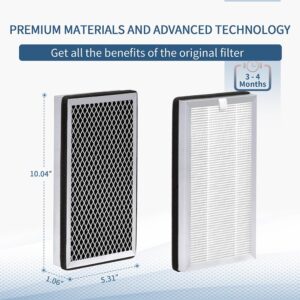 Zouhwaso MA Series 15 Replacement Filter compatible with MA Series 15 Air Cleaner pur-ifier Filter Replacement, 3-in-1 Composite Filter with H13 True HEPA, acti-vated car-bon and Pre-filter, Pack of 6