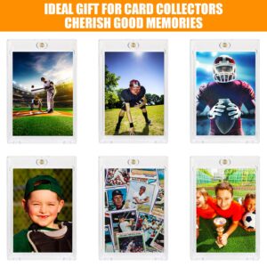 Magnetic Card Holders 35 pt Hard Cards Sleeves Case for Trading Cards Baseball Football Card Protector Case Fit for Collectible Trading Cards, Sports, Game and Credit Cards Protectors (90 Pcs)