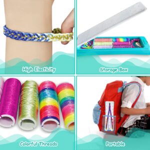 Friendship Bracelet Making Kit for Girls, Arts and Crafts for Kids Ages 8-12, DIY Jewelry Making Kit for 6 7 8 9 10 11 12 Years Old Girls, Birthday Gifts for Teen Girls Toys, Extra 2 Charm Bracelets