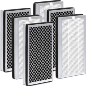 Zouhwaso MA Series 15 Replacement Filter compatible with MA Series 15 Air Cleaner pur-ifier Filter Replacement, 3-in-1 Composite Filter with H13 True HEPA, acti-vated car-bon and Pre-filter, Pack of 6