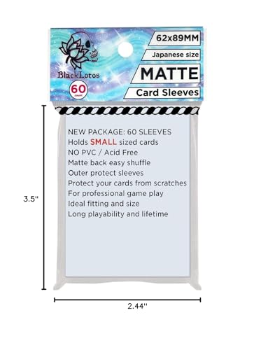 60PCS Matte Outer Card Sleeves Top Loading Pockets for Standard Kpop Photocards YGO Protective Sleeve for Easy Protecting 62x89mm (White)