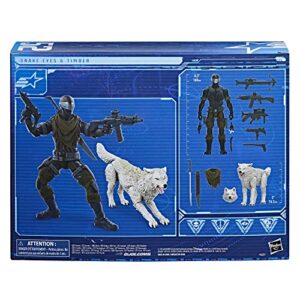 G. I. Joe Wolf Classified Series Snake Eyes & Timber Action Figures 52 Collectible Premium Toys, 6-Inch Scale, Custom Package Art, F4321