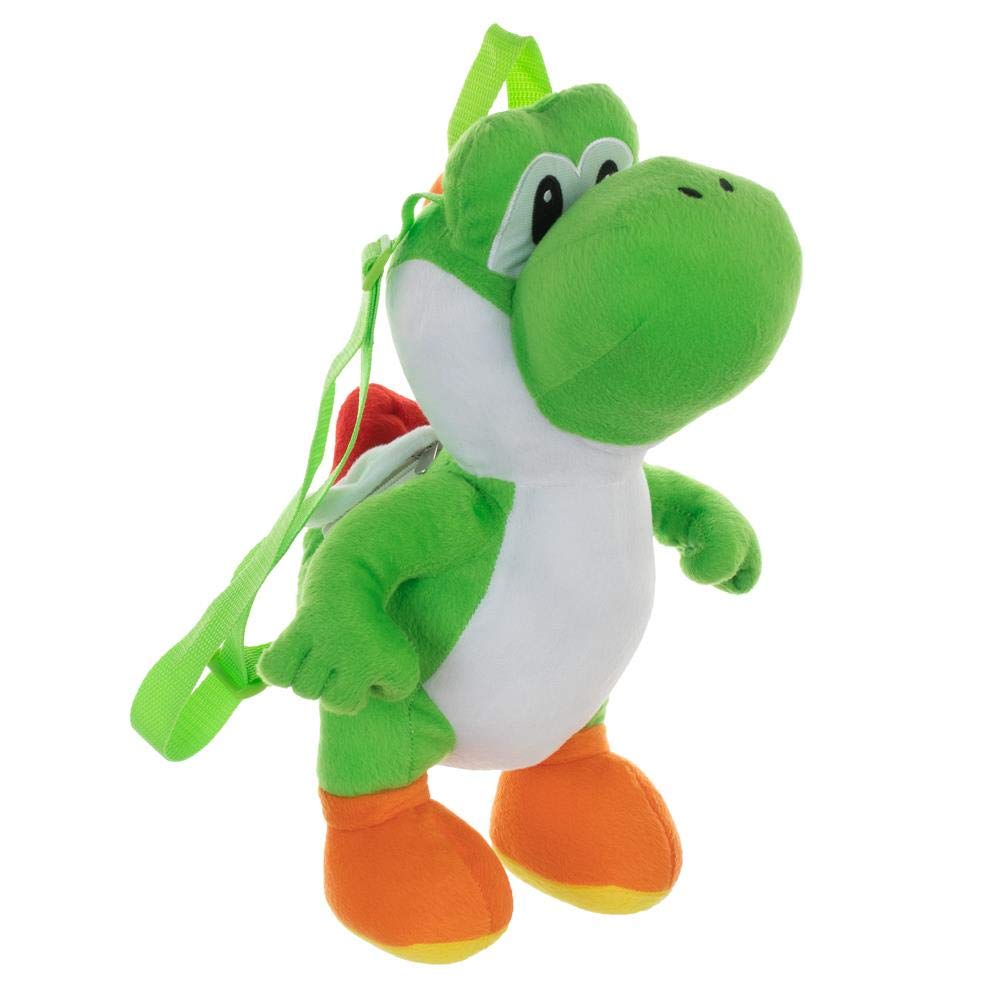 Seven Times Six Nintendo Super Mario Bros Yoshi 3D Plush Character Backpack