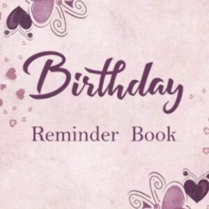 Birthday Reminder Book: 4x6" Pocket Size - Important Dates Reminder Book for Birthdays, Anniversaries, and Celebrations - Monthly Index - Butterflies design.