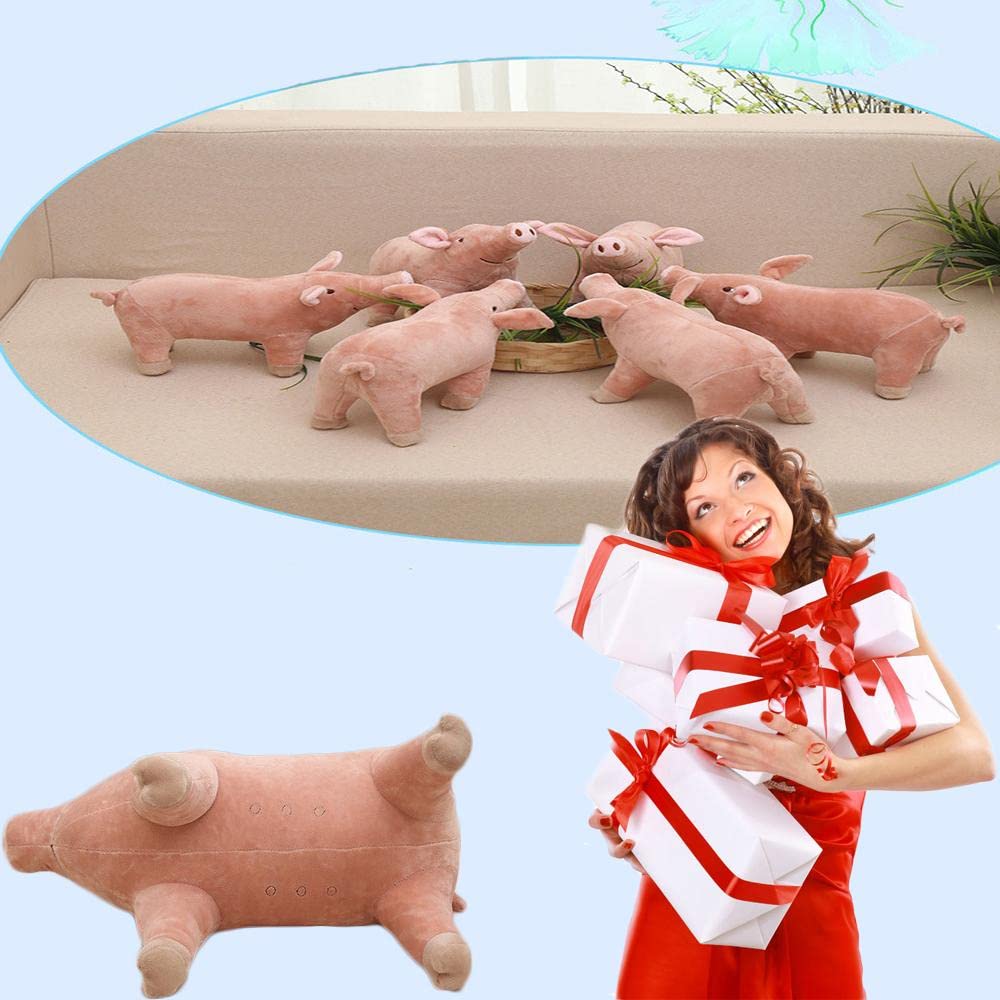 CHELEI2019 15.7" Pink Pig Stuffed Animal,Piggy Plush Toy Hugging Pillow for Kids