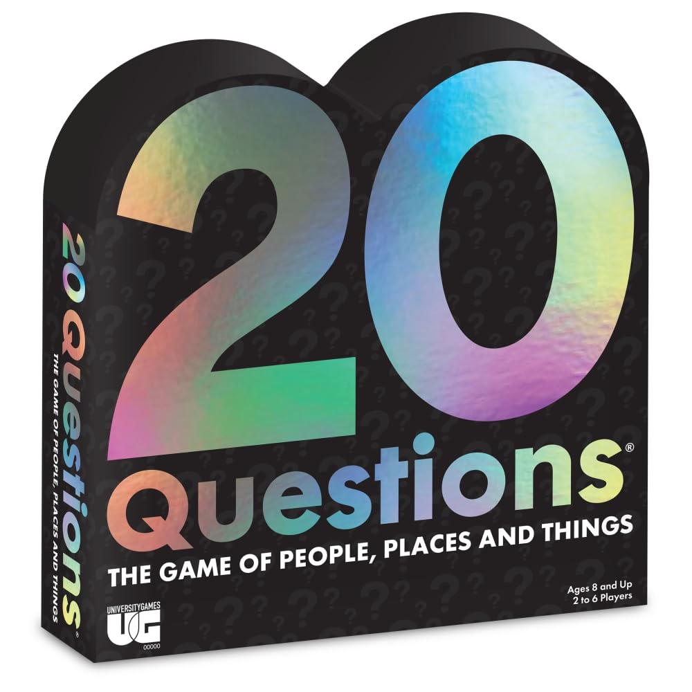 20 Questions The Original Game of People Places and Things from University Games, for 2 to 6 Players Ages 12 and Up