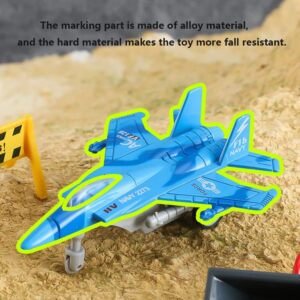 Ailejia Army Airplane Toys Set of 5, Military Aircraft Fighter Trucks Vehicle Die Cast Metal Military Plane Model Army Air Force Diecast Metal Pull Back Plane for Boys (Aircraft)