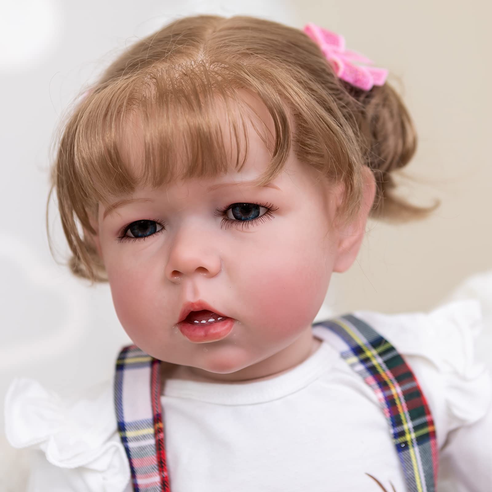 Reborn Baby Dolls 28 Inch Girl Realistic Silicone Vinyl Newborn Baby Dolls Lifelike Baby Dolls with Clothes & Toy Accessories for Age3+