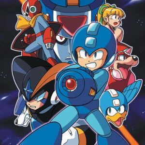 Mega Man Space Background Video Game Video Gamer Classic Retro Vintage 90s Gaming MegaMan Capcom Legacy Collection Megaman 11 Mega Man X Dr Wily Cool Wall Art Print Poster 16x24