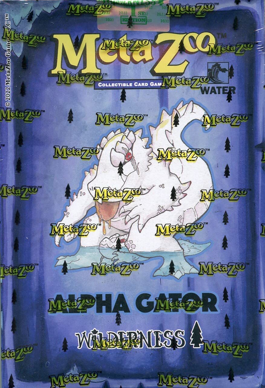 MetaZoo Trading Card Game Cryptid Nation Base Set Alpha Gator Wilderness Theme Deck [1st Edition]