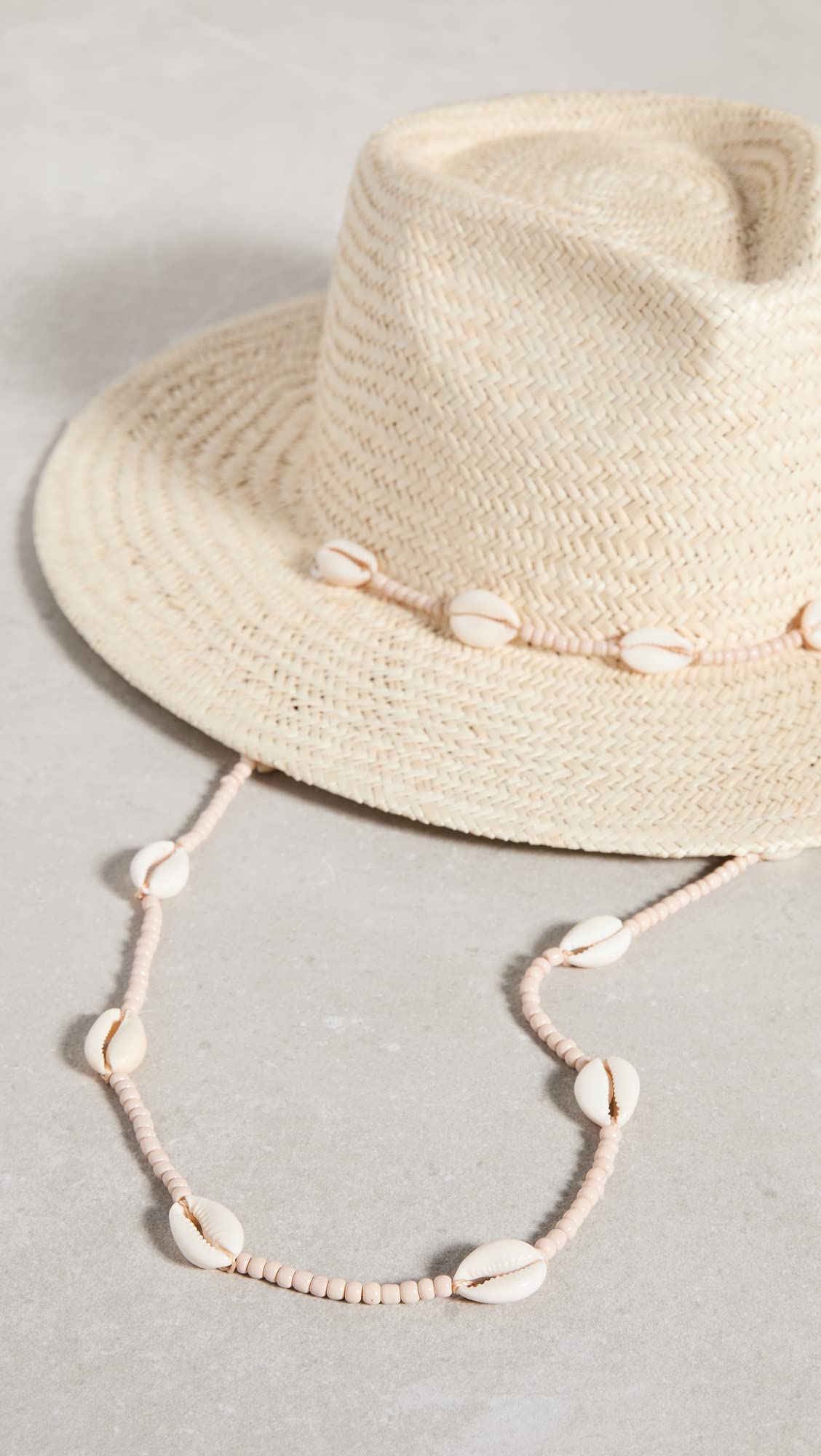 Lack of Color Women's Seashells Fedora, Natural, Tan, S