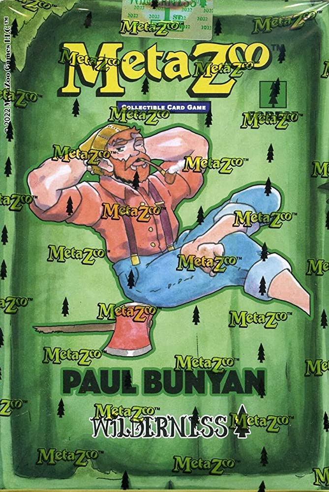 MetaZoo Trading Card Game Cryptid Nation Base Set Paul Bunyan Wilderness Theme Deck [1st Edition]