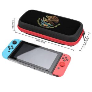 Mexican Flag Icon Compatible with Nintendo Switch Carrying Case Portable Travel Carry Cover Accessories With 20 Game Card Slots