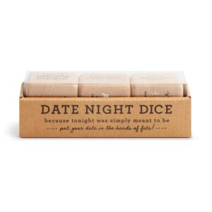 DEMDACO Date Night Conversation Starter Woodgrain 2 inch Wood Activity Dice Set