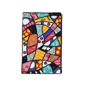 bamboo trading abstract art club bag, 7.5-inch width