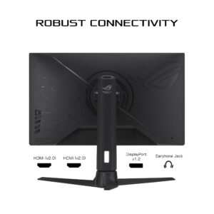 ASUS ROG Strix 27” 1080P Gaming Monitor (XG276Q) - Full HD, IPS, 170Hz, 1ms, Extreme Low Motion Blur, FreeSync Premium technology, DisplayPort, HDMI, Tripod socket for Webcam, DisplayHDR400, BLACK