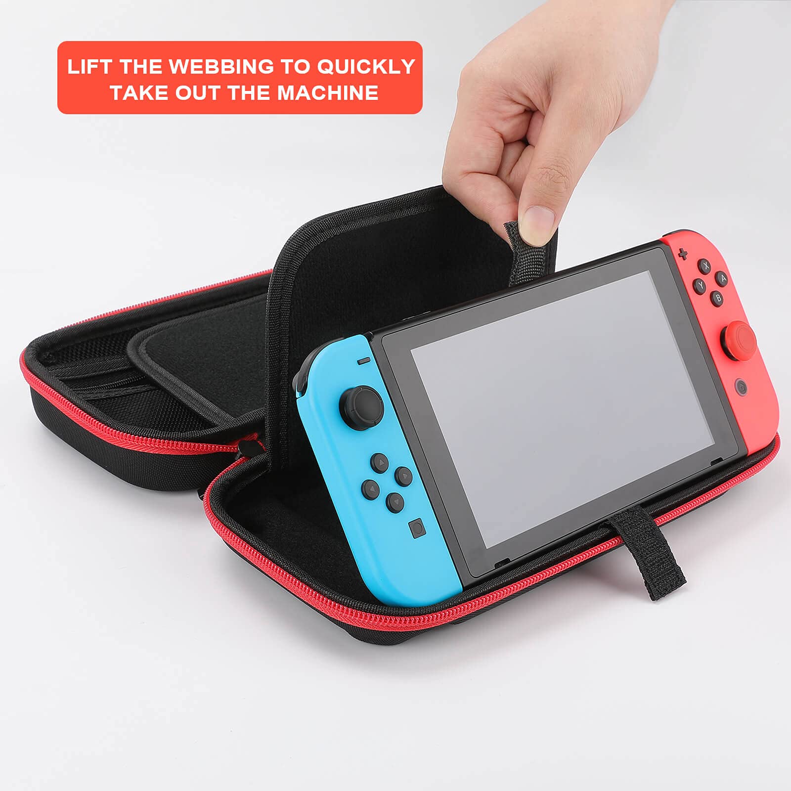 Mexican Flag Icon Compatible with Nintendo Switch Carrying Case Portable Travel Carry Cover Accessories With 20 Game Card Slots