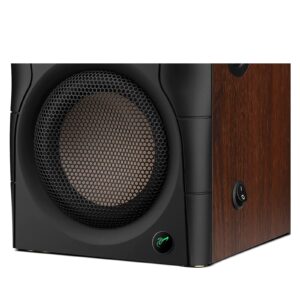 HiVi-Swans D200 Bluetooth Powered Bookshelf Speakers - Studio Monitor Speakers - Computer Speakers for TV/Turntable/PC/Monitor - 5 Inch Near Field Desk Speakers 260w RMS - Wood Grain