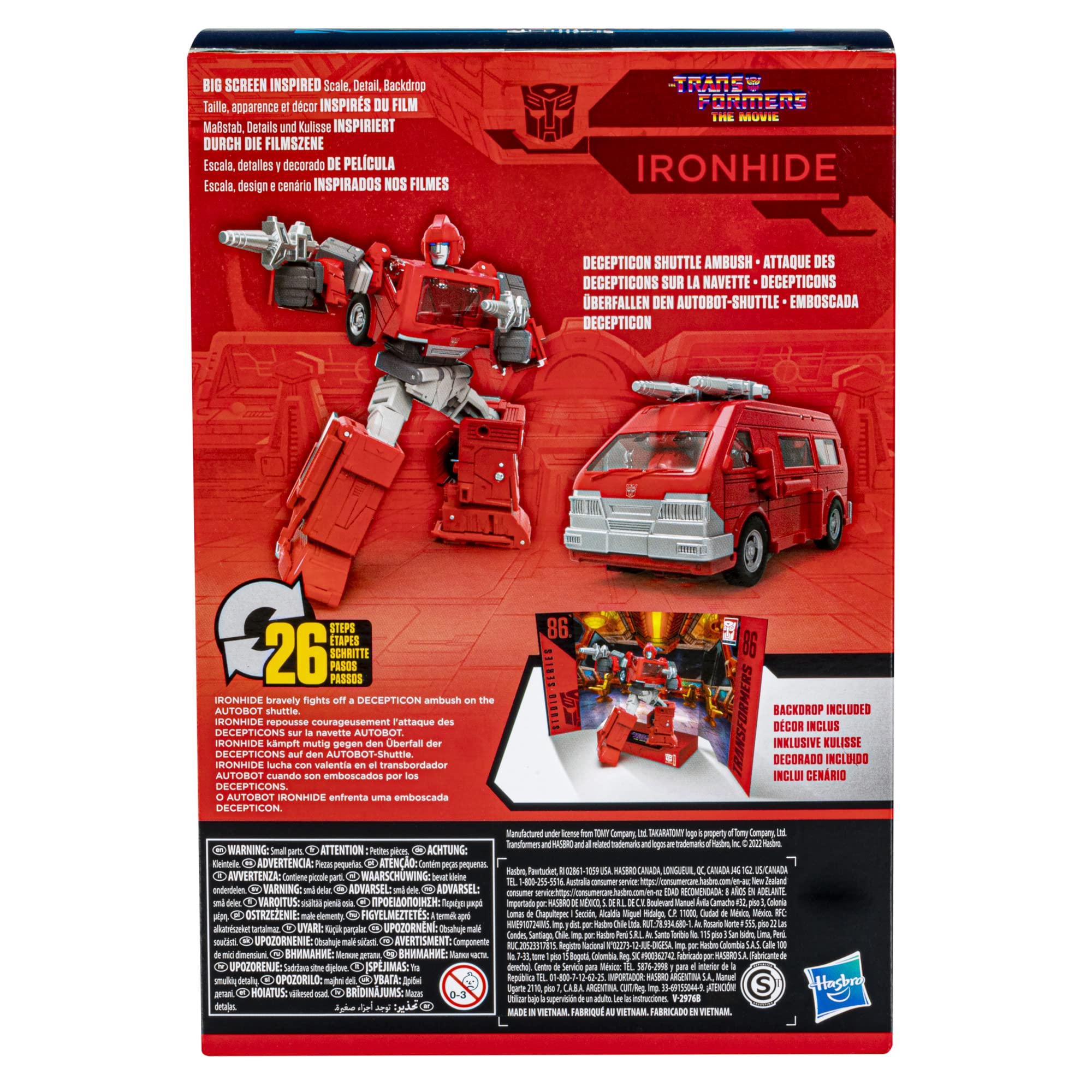 Transformers Toys Studio Series 86-17 Voyager Class The The Movie 1986 Ironhide Action Figure - Ages 8 and Up, 6.5-inch