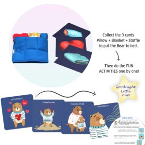 Chalk and Chuckles Bedtime Bear Game, Fun Card Game for Kids Ages 4-8, Toddlers, Preschool Children Interactive Play with Parent, Easter Gifts