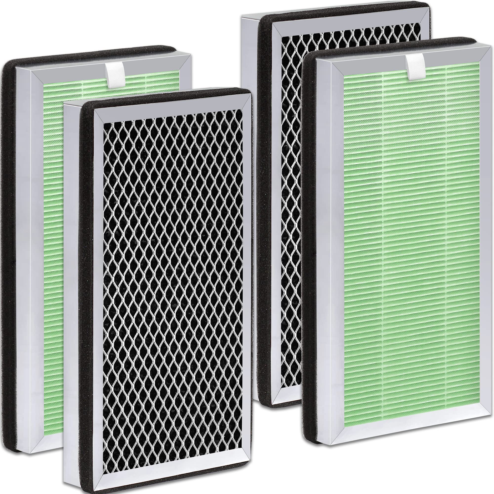 Zouhwaso Toxin Absorber MA Series 15 Replacement Filter compatible with MA Series 15 Air Cleaner pur-ifier, 3-in-1 Filter with Upgrade acti-vated car-bon, H13 True HEPA and Pre-filter, Pack of 4