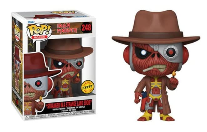 Funko Pop! Stranger in a Strange Land Eddie - Iron Maiden Chase Bundled with a Byrons Attic Pop Protector