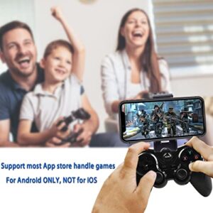 Android Game Controller Key Mapping Function Wireless Gaming Controller Gamepad for PUBG Mobile, Call of Duty Mobile, Android Phone/Tablet, Samsung, Redmi, Motorola, One+ - Not for iOS/PC (Black)