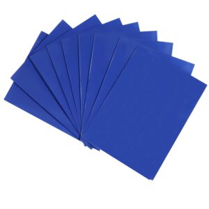 50PCS Outer Card Sleeves for Standard Size Cards Game Cards Idol Photos Protector (66x91mm) (Blue)