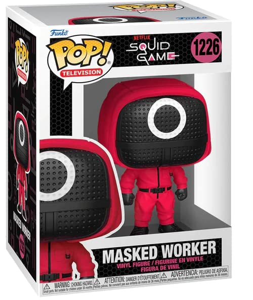 [Squid] Game - Masked Worker Funko Pop! Vinyl Figure (Bundled with Compatible Pop Box Protector Case)_AB