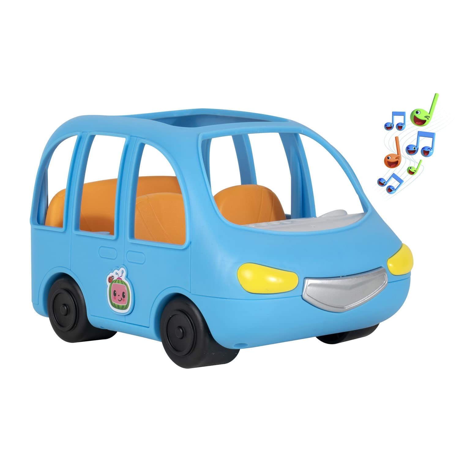 CoComelon Family Fun Car, with Sounds - Includes JJ - Plays Clip of Song, are We There Yet - Toys for Kids, Toddlers, and Preschoolers