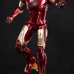 UXOUYIC Irοnman Movie Series - Collectible Irοnman Action Figure Metal Painting 20 Joints Movable Model Toys (7 inches) (Mark 3)