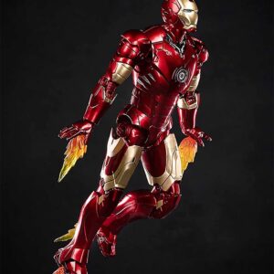 UXOUYIC Irοnman Movie Series - Collectible Irοnman Action Figure Metal Painting 20 Joints Movable Model Toys (7 inches) (Mark 3)