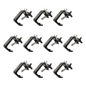 boryli 10 pack standard 6" c-clamps dj truss light mounting for 44 lbs capacity