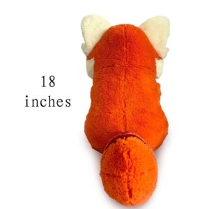 Ablesin Red Panda Plush Toys Turning Plush 18 Inch Cute Panda Plush Standing and Sitting Panda Plush Gifts for Kids Girlfriends (18 Inch)