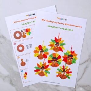 Winlyn 12 Sets Thanksgiving Wreath Signs Decorations Art Sets DIY Thanksgiving Craft Kits Give Thanks Turkey Fall Maple Leaf Foam Stickers Googly Eyes for Kids Party School Home Classroom Activities