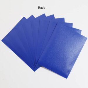 50PCS Outer Card Sleeves for Standard Size Cards Game Cards Idol Photos Protector (66x91mm) (Blue)