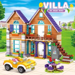 Building Block Set for Girls and Friends Villa Forest House Building Kit, with Portable Storage Box, Makes an Entertaining Learning Construction Toys Christmas Birthday Gift for Kids Boys Girls 6-12