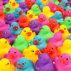 228-pack mini rubber ducks set, mini colorful rubber duckies bath toy for child,float & squeak tiny ducks pool toy set for kids party favors,birthday party supplies,prize rewards