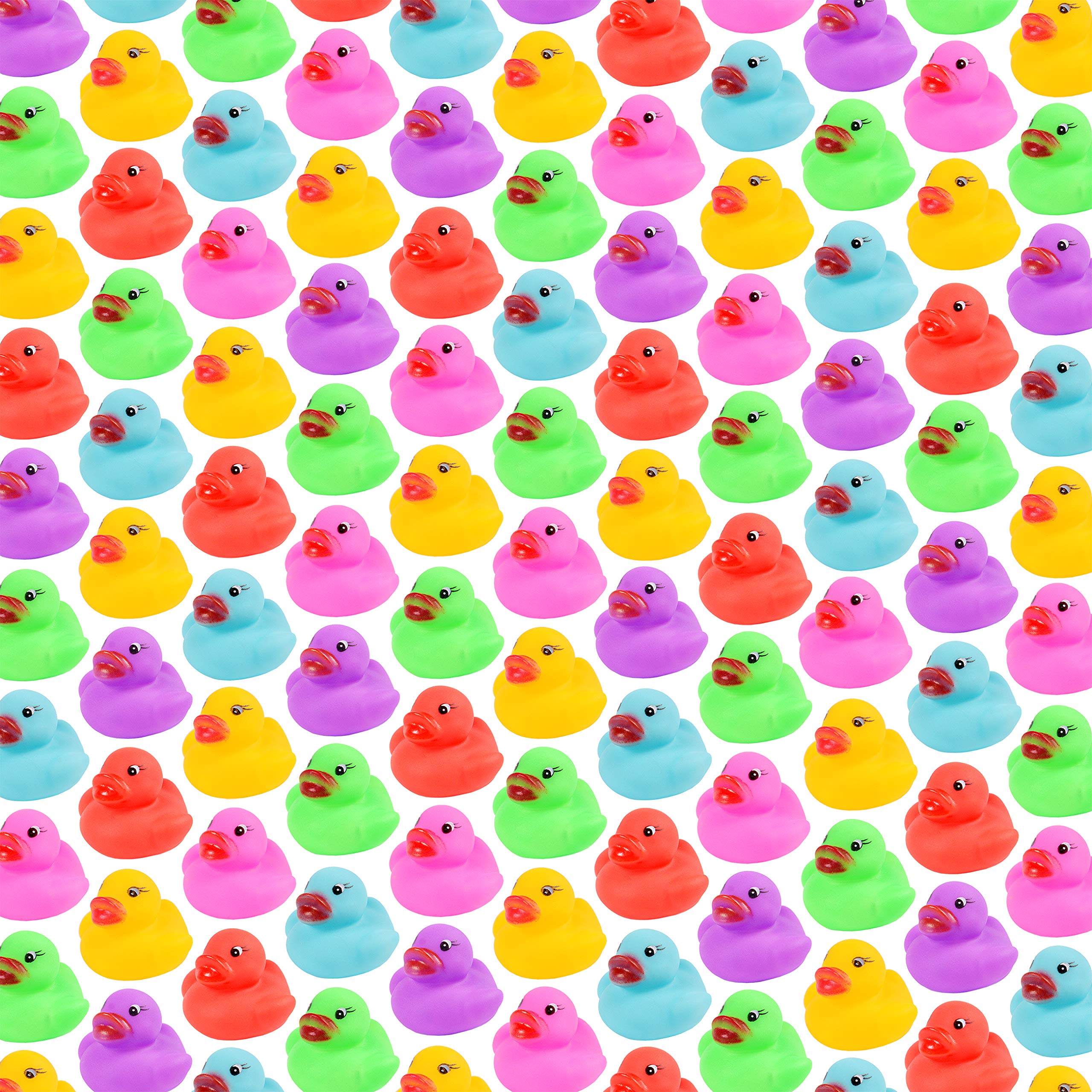 228-Pack Mini Rubber Ducks Set, Mini Colorful Rubber Duckies Bath Toy for Child,Float & Squeak Tiny Ducks Pool Toy Set for Kids Party Favors,Birthday Party Supplies,Prize Rewards