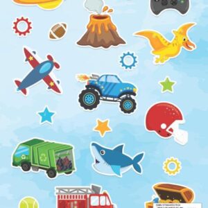 My Sticker Collection: Large BLANK Sticker Book for Collecting Stickers with 120 BLANK Pages for Kids Boys