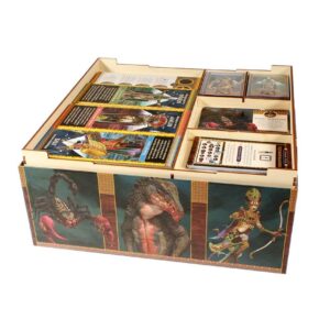 The Broken Token Game Organizer - Ankh: Gods of Egypt Compatible Game Organizer, Wooden Storage Box for Tabletop Games