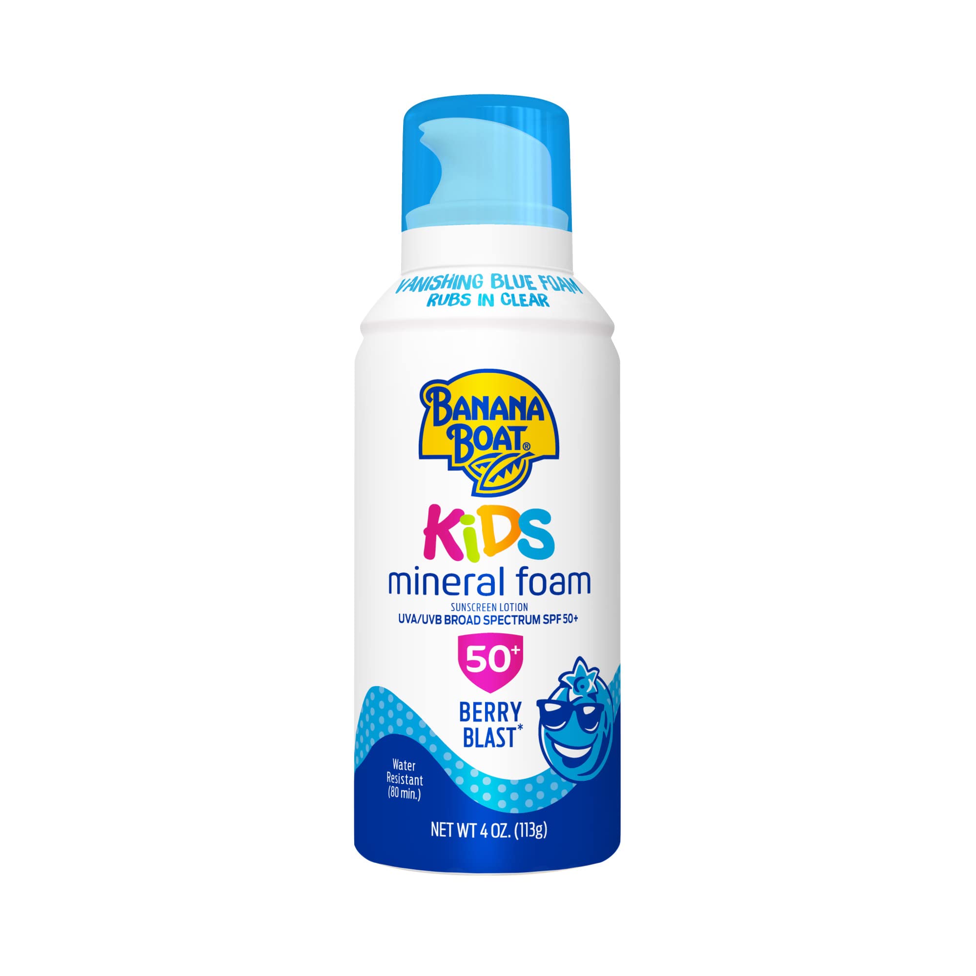 Banana Boat Spf#50 & Kids Mineral Foam Berry Blast 4 Ounce