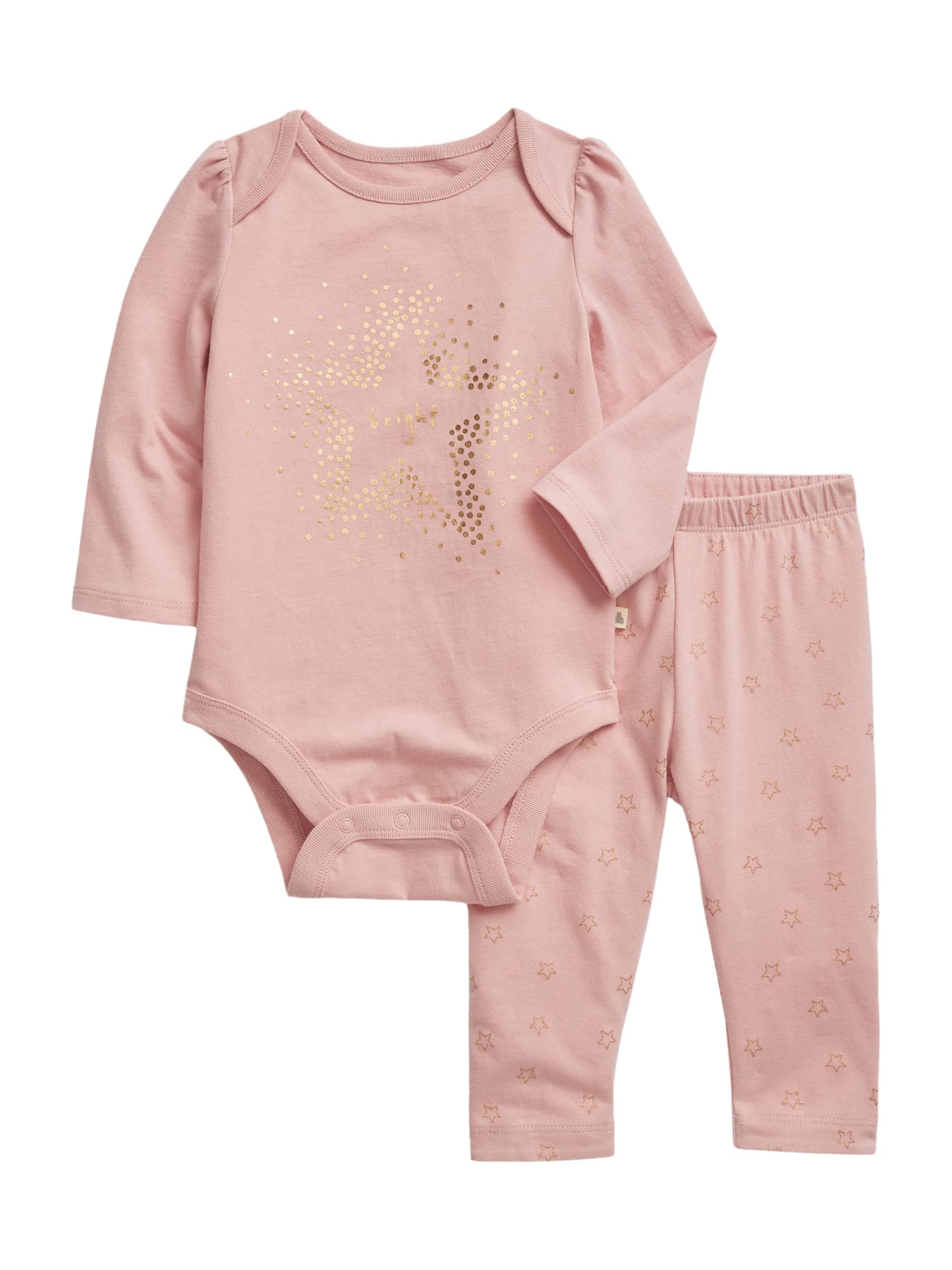 GAP Baby Girls Bodysuit Outfit Set PINK STANDARD 3-6M