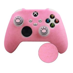 ROTOMOON Glitter Silicone Controller Skins for Xbox Series with 8 Thumb Grips, Sweat-Proof Anti-Slip Controller Cover Skin Protector Compatible with Xbox Series S/X Controller