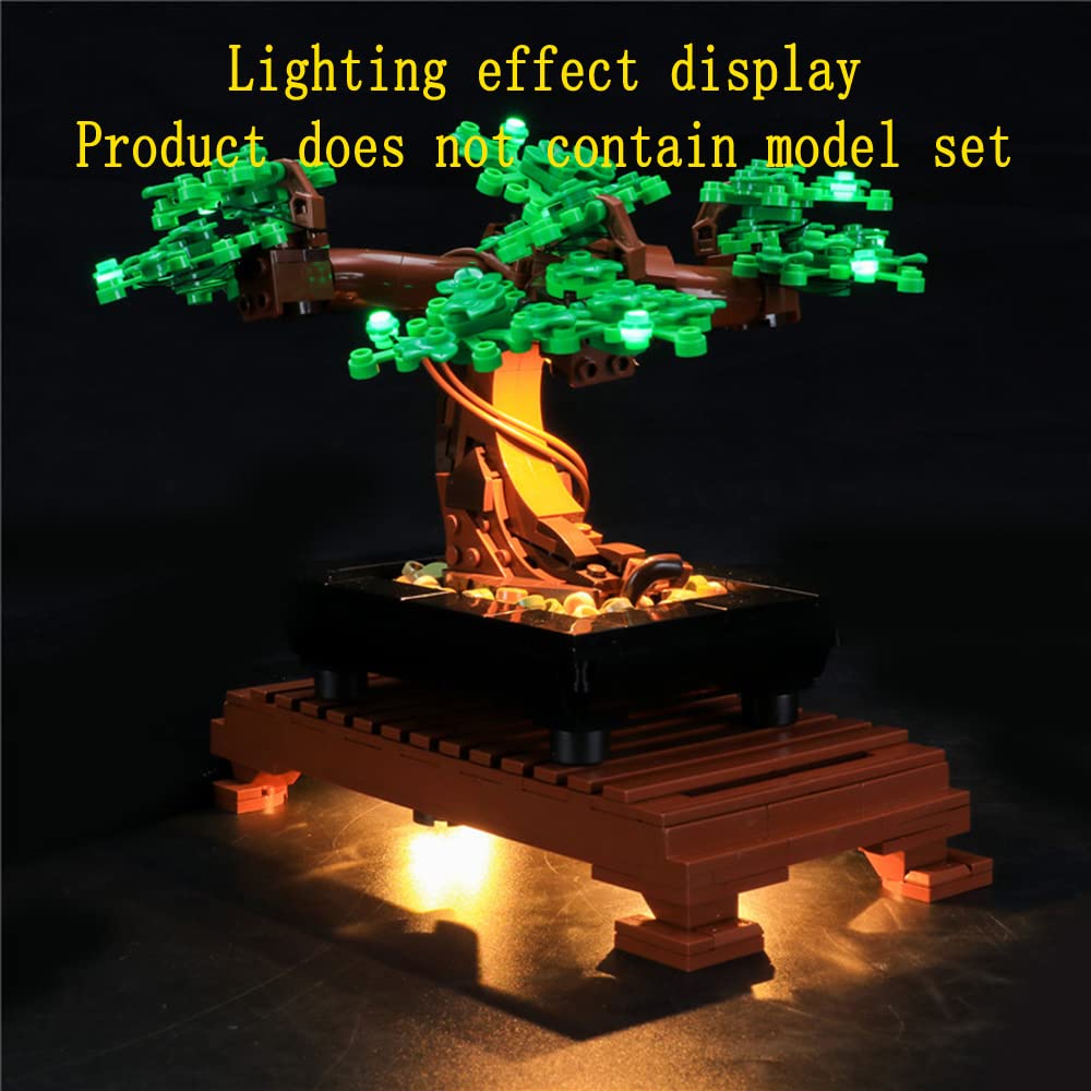 GEAMENT LED Light Kit (Green) Compatible with Lego Bonsai Tree - Lighting Set for Creator 10281 Building Model (Model Set Not Included)