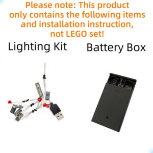 GEAMENT LED Light Kit Compatible with The Knight Bus - Lighting Set for 75957 Building Model (Model Set Not Included)