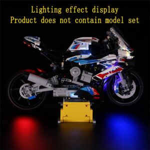 GEAMENT LED Light Kit Compatible with BMW M 1000 RR - Lighting Set for Technic 42130 Building Model (Model Set Not Included)