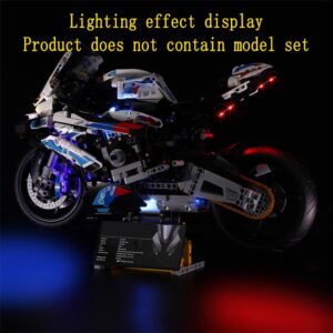 GEAMENT LED Light Kit Compatible with BMW M 1000 RR - Lighting Set for Technic 42130 Building Model (Model Set Not Included)